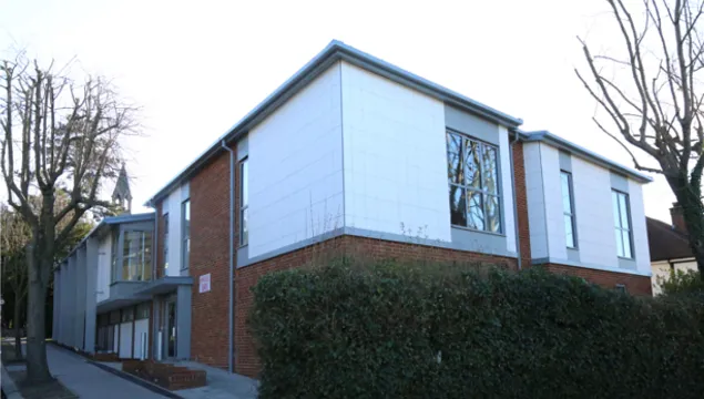 photo of Emmanuel Centre exterior - taken from Rockhampton Road corner